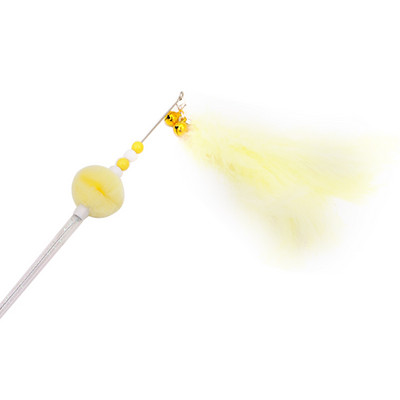 Legendog kunstsulega kassikepp Kassi interaktiivne mänguasi helmestega kassi õrritaja Kassipoeg Mängukepp koos Bell Catiga Lõbusate treeningmänguasjadega