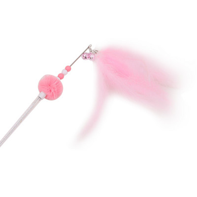 Legendog kunstsulega kassikepp Kassi interaktiivne mänguasi helmestega kassi õrritaja Kassipoeg Mängukepp koos Bell Catiga Lõbusate treeningmänguasjadega