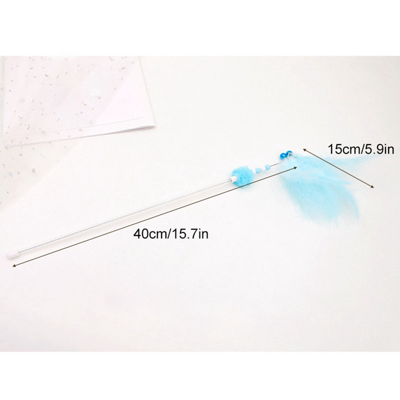 Legendog kunstsulega kassikepp Kassi interaktiivne mänguasi helmestega kassi õrritaja Kassipoeg Mängukepp koos Bell Catiga Lõbusate treeningmänguasjadega