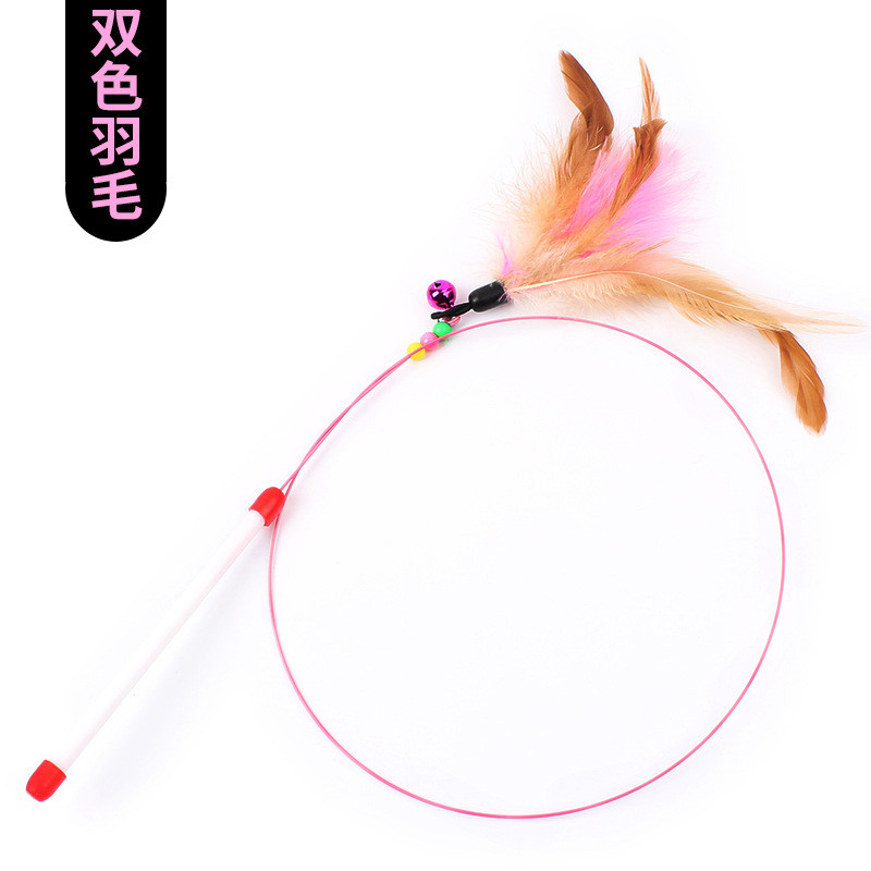 Visokokvalitetna igračka za mačku za kućne ljubimce sa zvonom Novodizajn štap za pecanje s perjem Mačka interaktivni štapić za igru Mačić za kućne ljubimce Igračka štap