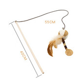 Interaktivna mačja igračka Smiješna simulacija pernate ptice sa zvonom Mačka na štapiću Igračka za mače koje se igra Zadirkujući štapić Igračka Potrepštine za mačke