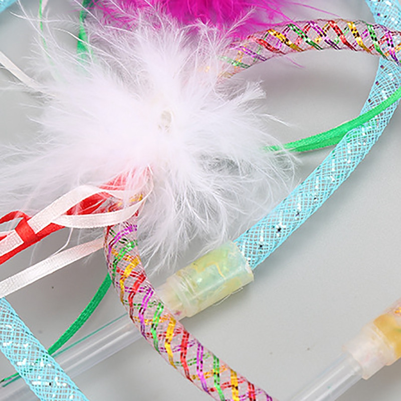 1 buc Baghetă pentru pisici, pene artificiale, bastoane de pisicuță, jucărie, jucărie interactivă pentru pisici, jucărie pentru urmărirea animalelor de companie, baghete pentru pisici, jucărie pentru pisici, jucărie pentru zgâriat.