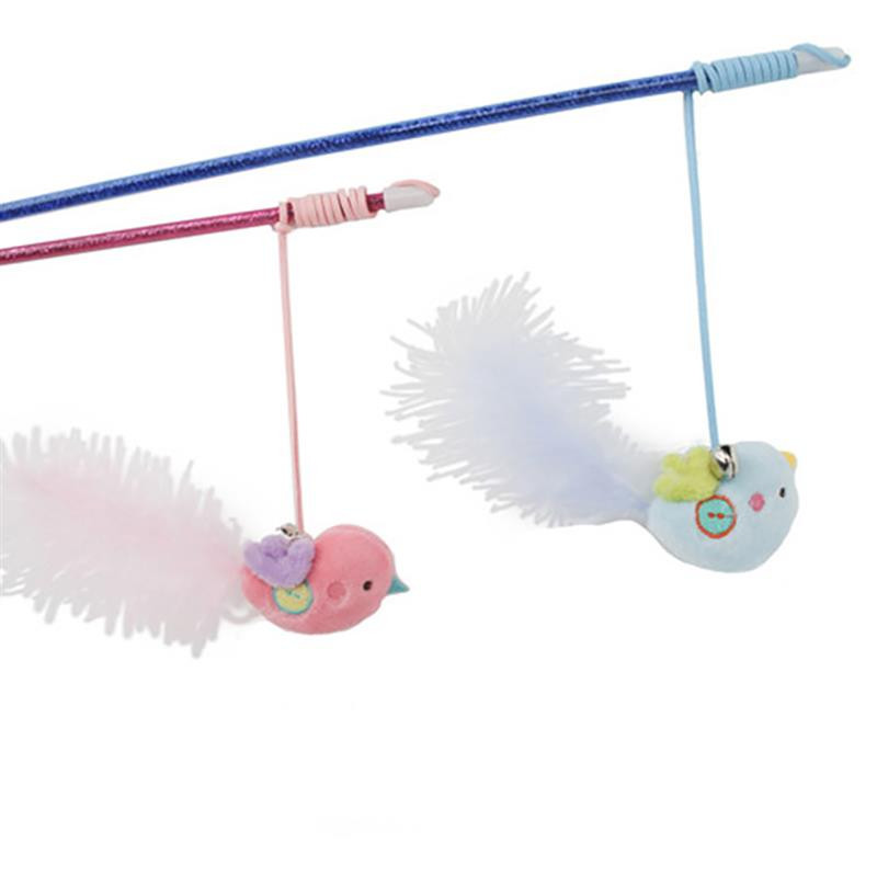 Kassi kunstsulg Armas lind kassipoeg õrritaja võlukepp Lemmikpulga mänguasi Interaktiivne kassimänguasi Loomatarbed Lemmikloomatarbed Kasside eelistused Juhuslikud värvid