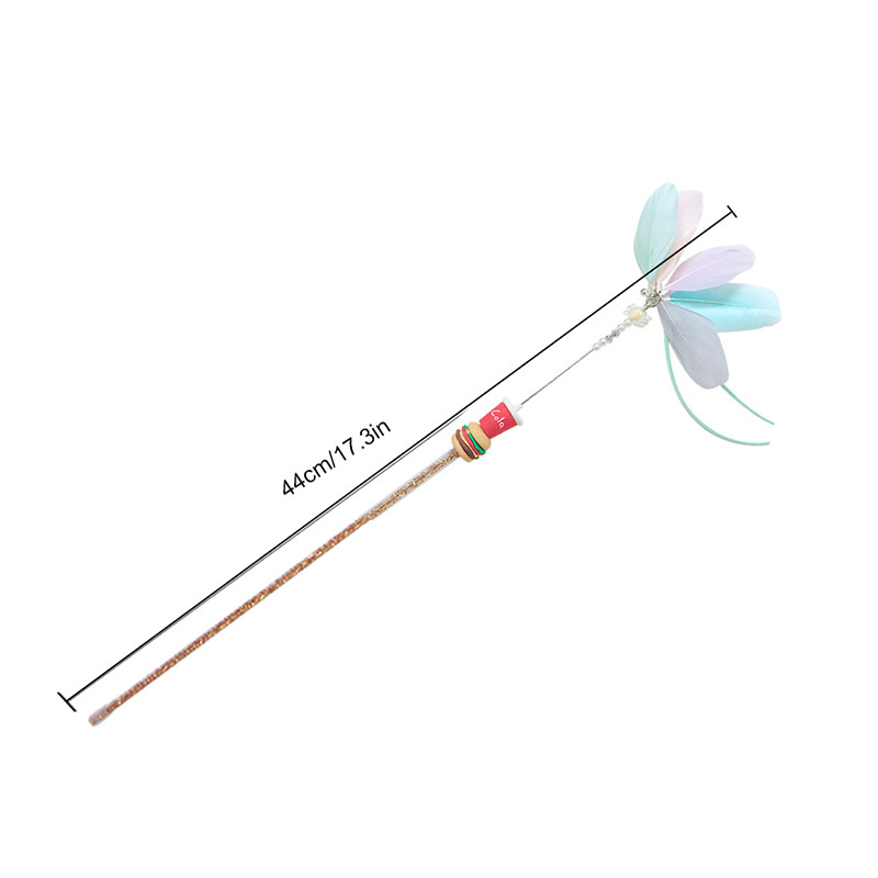 Παιχνίδι τρέιζερ γάτας Αστείο παιχνίδι ραβδί γάτας Παιχνίδι για γάτες Catcher ραβδί γάτα με καμπάνα Διαδραστικά χαριτωμένα τσιπ παγωτού Παιχνίδια για γατάκια σε σχήμα κοκ