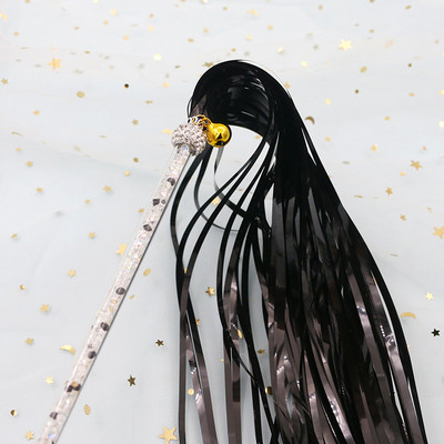 Interaktiivne õrritav kassipulga mänguasi kriuksuvate paberist tuttidega Lemmikloomade treeningmänguasi kassipoegade kassidele Tüdruku südamehaldjas pulgakassi mänguasi