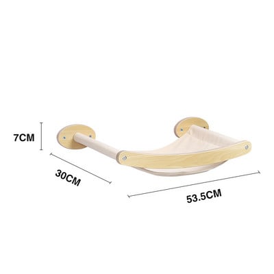 Prie sienos tvirtinamas katės hamakas, lova, augintinio baldai, kačiukas, sieninė lentyna