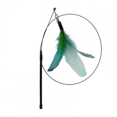 Igračka za zadirkivanje mačaka Izdržljiva igračka za štapić za kućne ljubimce visoke otpornosti, zamjenjiva glava za zadirkivanje mačaka