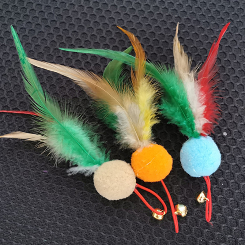 Legendog Cat Wand Igračka s 10 komada zamjenskih igračaka s mačjim perjem Set igračaka s mačjim perjem Teaser Wand Loptica za mačiće Smiješne igračke za igranje