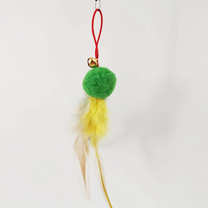 Legendog Cat Wand Igračka s 10 komada zamjenskih igračaka s mačjim perjem Set igračaka s mačjim perjem Teaser Wand Loptica za mačiće Smiješne igračke za igranje