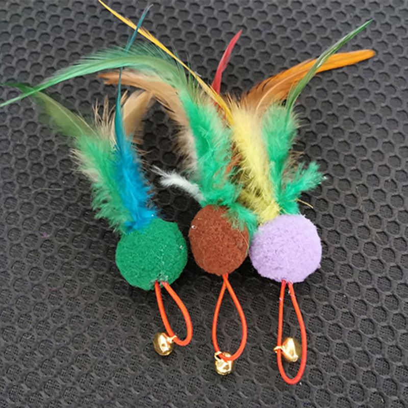 Legendog Cat Wand Igračka s 10 komada zamjenskih igračaka s mačjim perjem Set igračaka s mačjim perjem Teaser Wand Loptica za mačiće Smiješne igračke za igranje