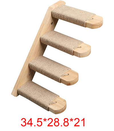 Prie sienos tvirtinama didelių kačių lentyna kačių hamakam – aukščiausios kokybės kačių baldai, skirti miegui, žaidimui, laipiojimui ir poilsiui kačių žaislas