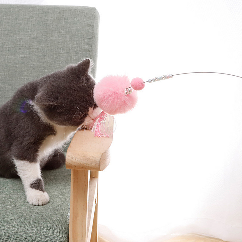 Legendog 3pcs Cat Toy Cat Wand Toy Funny Interactive Feather Cat Teaser Toy Kitten Bell Toys For Cat Oprema za kućne ljubimce