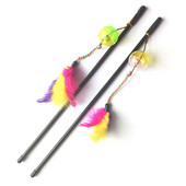 1kom/2kom Igračka za mačke Cat Teaser Wand Interaktivni mačji štapić od perja Kitten Teaser Bell Igračke za mačke Oprema za kućne ljubimce