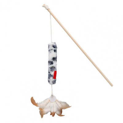 Durable Pet Kitten Cat Feather Stick Toy Cat Teaser Toy Mekana obuka