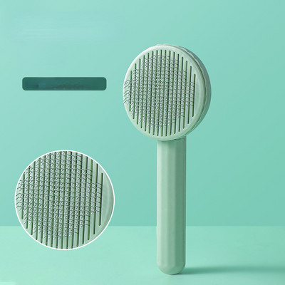 Perie pentru pisici de companie Pieptene pentru câini Perie de autocurățare pentru pisici Îndepărtează părul de câine încâlcit Masaj Pieptene Accesorii pentru pisici