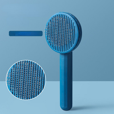 Perie pentru pisici de companie Pieptene pentru câini Perie de autocurățare pentru pisici Îndepărtează părul de câine încâlcit Masaj Pieptene Accesorii pentru pisici