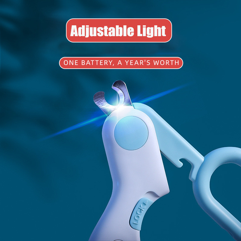 Kačių nagų kirpimo mašinėlė LED šviesa naminių gyvūnų nagų kirpimo mašinėlė Profesionalios gyvūnų nagų priežiūros žirklės katėms mažiems šunims Žirklės kačių priedai