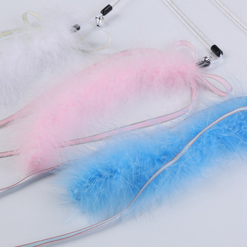 Cat Teaser Toy Funny Faux Feather Cat Interactive Wand Toy Kitten Teasing Wand Fairy Feather Stick For Cat Pet Kittens Playing
