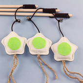 Cat Stick Διαδραστικό παιχνίδι γάτας για γατάκι που παίζει Teaser Ραβδί Παιχνίδι Γάτα Προμήθειες Αστείο αστέρι με φτερά με κουδούνι Παιχνίδι για ψάρια γάτα