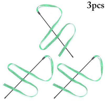 Dorakitten 3Pcs/Set Cat String Wand Toys Fleksibilni mačji štapić Interactive Wand Cat String Igračka za Božić Potrepštine za kućne ljubimce Pokloni za mačke