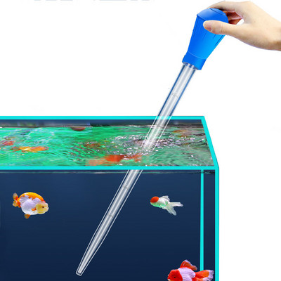 Prelungiți pipete Acvariu sifon pentru acvariu Aspirator Instrument simplu de curățare pentru schimbătorul de apă din acvariu 29cm 45cm 30ml 50ml