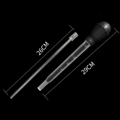 Lengthen Pipettes Akvariumo sifonas žuvų bako dulkių siurblys Paprastas valymo įrankis akvariumo vandens keitikliui 29cm 45cm 30ml 50ml