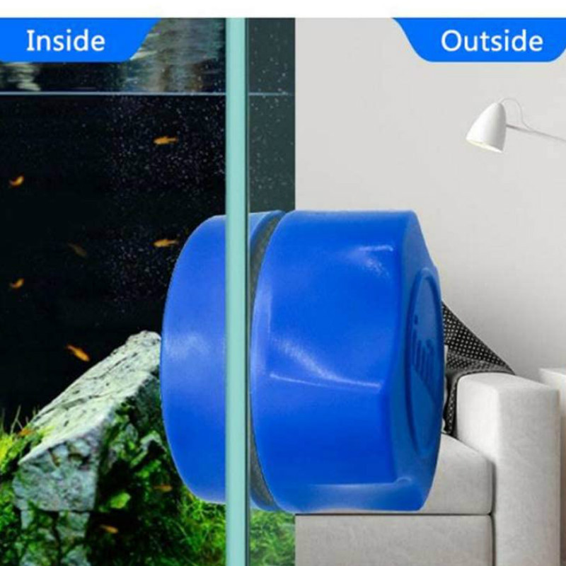 Akvariumo valymo magnetas žuvų bako švaraus stiklo šveitimo įrankis dvipusis dumblių samanų šalinimo pakabos grandiklis Dropshipping