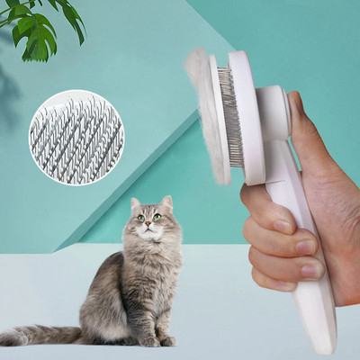 Pet Cat Brush Comb Hair Removes Dog Hair Гребен For Cat Dogs Grooming Care Remove Floating Hair Cleaning Bath Brush Pet Supplies