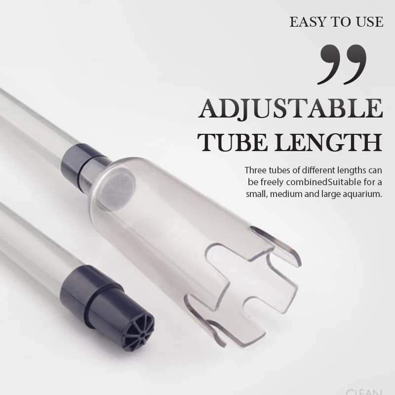 Elektrinis galingas siurbimo akvariumo sifonu valdomas žuvų bako smėlio plovimo valiklis 220V vakuuminis žvyro vandens keitiklis sifono filtras