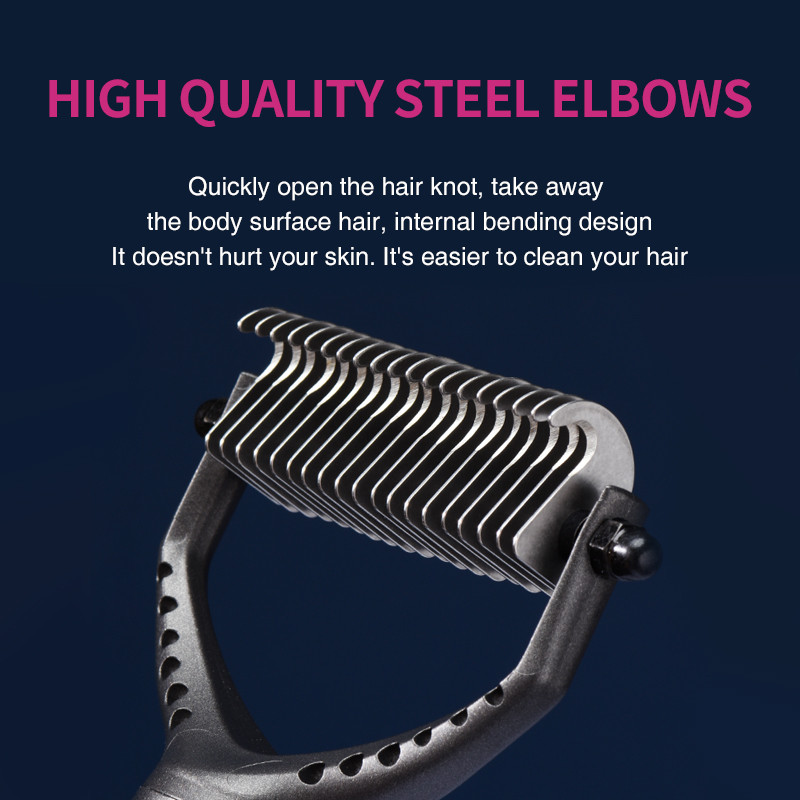 Četka za skidanje dlake kućnih ljubimaca Češalj za njegu mačaka Učinkovito samočisteće četke za glačanje Dematting Dematting Alati za masažu za pse