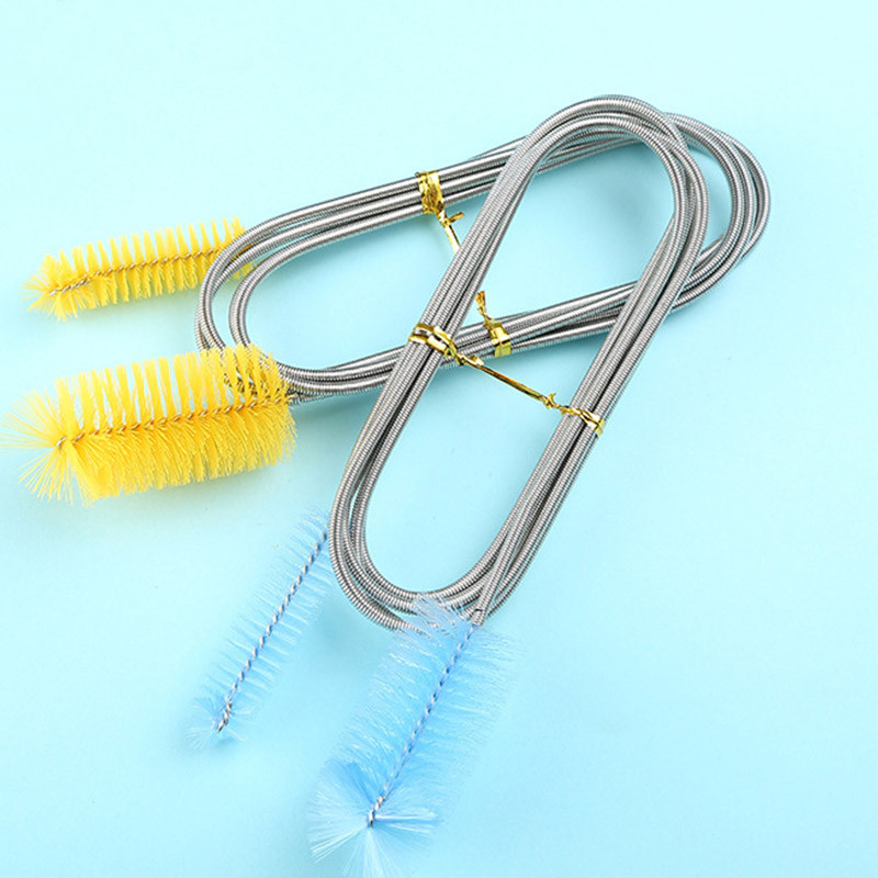 90/155/200 cm akvaariumi puhastushari roostevabast terasest torude puhastushari kahe otsaga voolikuga akvaariumi paagi puhastusvahendi tarvikud