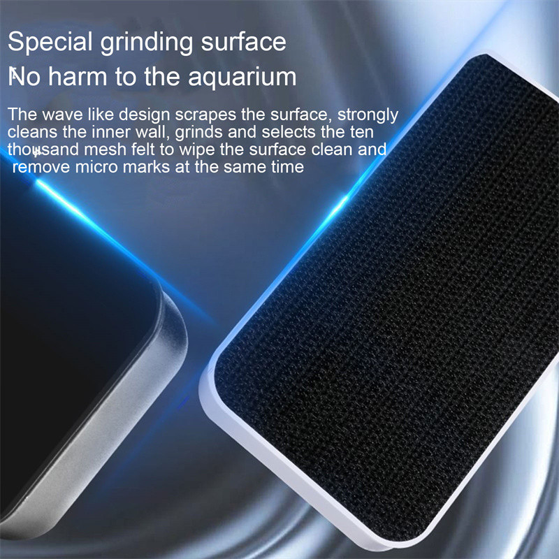 Ενυδρείο Strong Magnetic Cleaner Brush Fish Tank Glass Magnet Cleaning Tool Floating Cleaner Scrubber brush with scraper