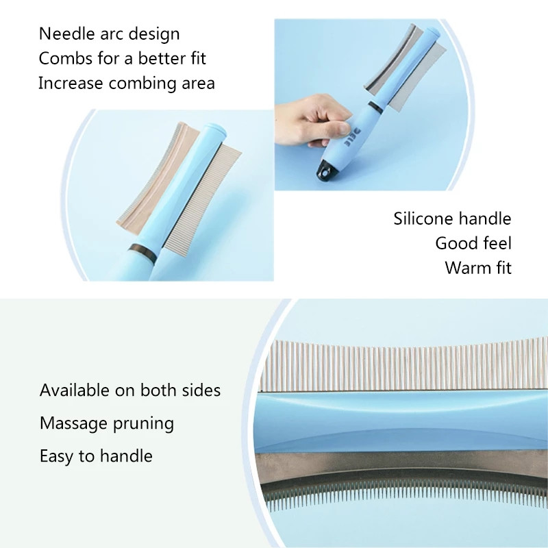 Češalj za dlake kućnih ljubimaca za uklanjanje dlaka mačaka Dvostrana četka za lako uklanjanje dlake za njegu mačaka Alat za uklanjanje dlaka mačaka Podrezivanje