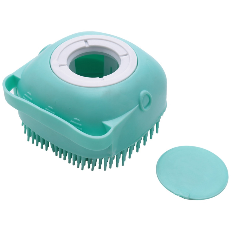 Dog Silicone Rubber Dispenser Brushes for Dog & Catsshower Grooming