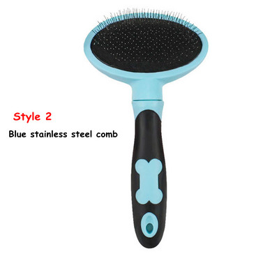 Četka za dlaku kućnih ljubimaca Češalj za mačke Četka za dotjerivanje i njegu Četka za mačke Češalj od nehrđajućeg čelika za dugodlake pse Kućni ljubimci Čišćenje Kozmetički pribor