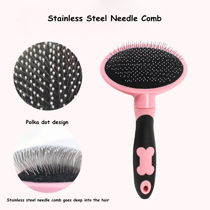 Četka za dlaku kućnih ljubimaca Češalj za mačke Četka za dotjerivanje i njegu Četka za mačke Češalj od nehrđajućeg čelika za dugodlake pse Kućni ljubimci Čišćenje Kozmetički pribor