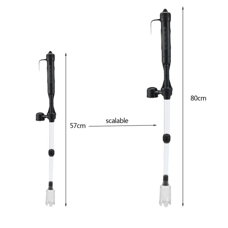 Akvariumo akumuliatoriaus sifonu valdomas žuvų rezervuaras Vakuuminis žvyro vandens filtras Švarus sifono filtro valiklis žuvų bako įrankiai Akvariumas