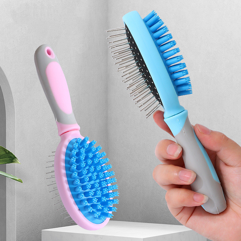 Dvostrana četka za češalj za mačke Sredstvo za uklanjanje dlaka za mačke Plutajuće uklanjanje dlaka Čistač dlake za kućne ljubimce Četka za masažu mačaka Četka za pse Češalj za pse