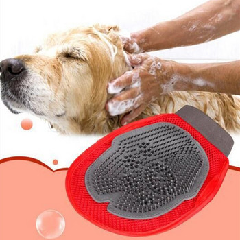 Γούνα για γούνα σκύλου κατοικίδιων ζώων Γάντι καλλωπισμού γαμπρού με βούρτσα για μασάζ Μπανιέρα Big Dog Wash Tool Bubble Maker Προμήθειες περιποίησης σκύλων
