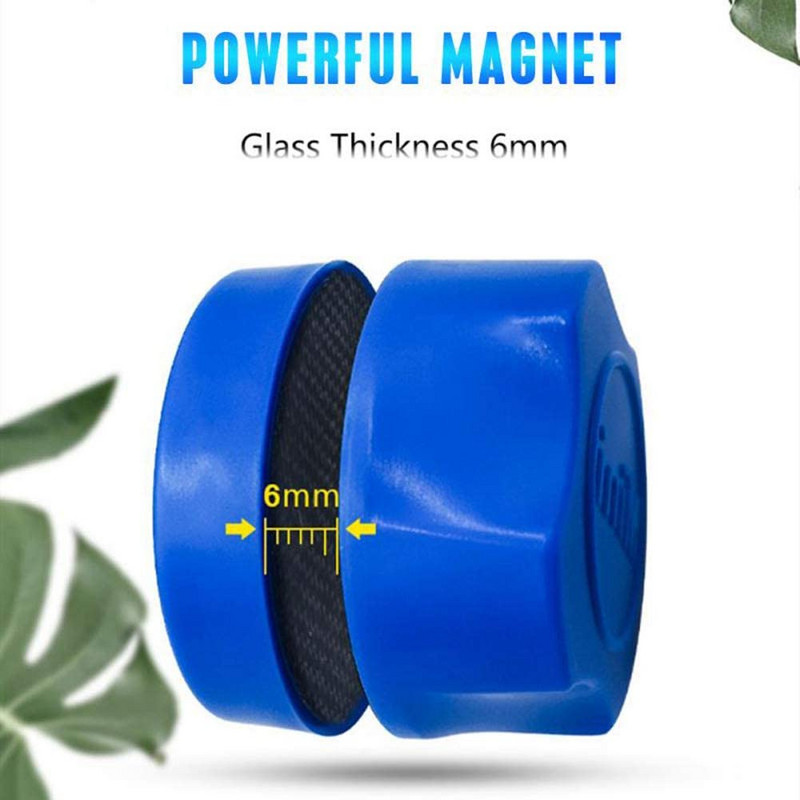 Rezervor magnetic de acvariu perie de curățare a peștilor de sticlă plutitoare pentru alge răzuitoare curba de curățat de sticlă instrument de curățare a ferestrelor magnet de curățare