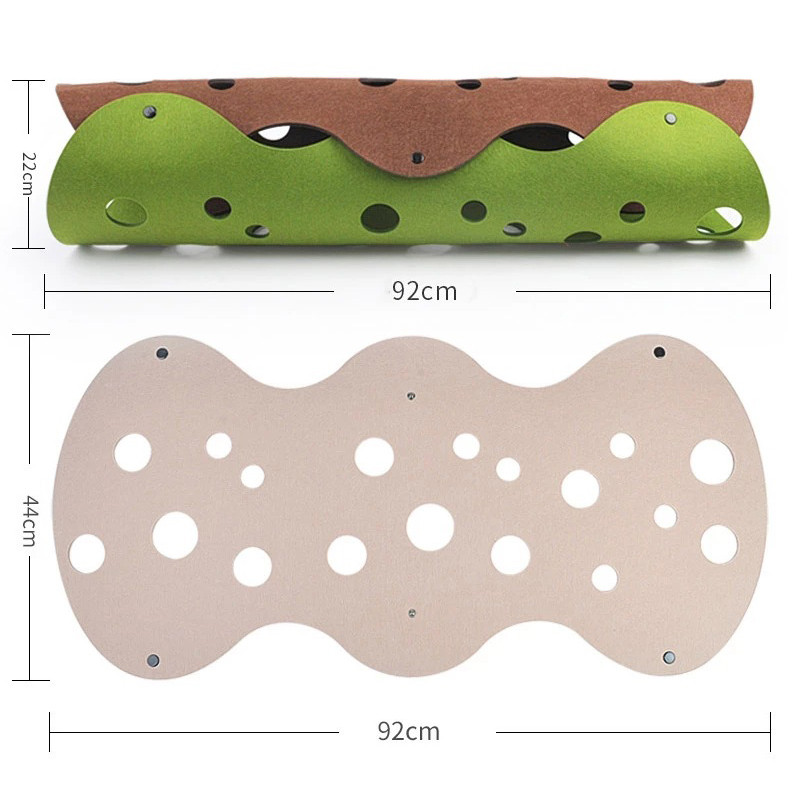 Ühendatav kassimänguasi vilt Pom Nest deformeeritav kassipoegade tunnel Kokkupandav torumaja tunnel Interaktiivne lemmikloomade pusscati turvatunne