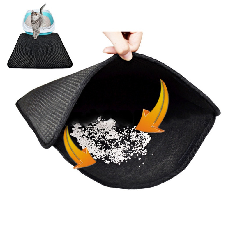 Mājdzīvnieku pakaišu paklājiņš Divslāņu kaķu pakaišu paklājiņi ar ūdensnecaurlaidīgu apakšējo slāni, Neslīdošs Mājdzīvnieku pakaišu kaķu gultas paliktņi