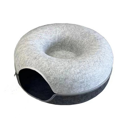 Donut Cat Bed Pet Cat Tunnel Interaktivna igra Igračka Cat Bed Dual-use Indoor Toy Kitten Sportska oprema Mačka dresura Toy Cat House