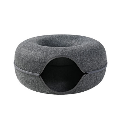 Donut Cat Bed Pet Cat Tunnel Interaktivna igra Igračka Cat Bed Dual-use Indoor Toy Kitten Sportska oprema Mačka dresura Toy Cat House