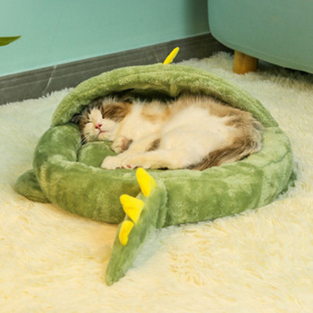 Κρεβάτι κατοικίδιων Σούπερ μαλακό σκυλί που πλένεται βελούδινο ρείθρο σκύλου Βαθύς ύπνος χαλάκι απορριμμάτων γατών Σπίτι Κοστούμια καναπέ για σκύλους Τσιουάουα για γάτες σπίτι Καλάθι
