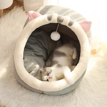 Γλυκό κρεβάτι γάτας Ζεστό καλάθι για κατοικίδια Άνετη ξαπλώστρα γατούλας Μαξιλαράκι για γάτας Σκηνή πολύ μαλακή μικρή τσάντα ματ για σκύλους για πλενόμενα κρεβάτια για γάτες σε σπήλαιο