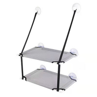 Kassi võrkkiik aknavoodi Lemmiklooma suve võrkkiigivoodi koduvoodi Elutoa imikork Seinale riputatav lemmikloomavõrgust hingav võrkkiikvoodi