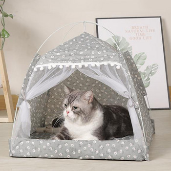 Προϊόντα για κατοικίδια κρεβατιού για γάτας The General Teepee Closed Cozy αιώρα με δάπεδα Cat House Pet Small Dog House Αξεσουάρ Προϊόντα