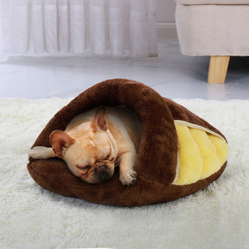 Ζεστό κρεβάτι για γάτα για κατοικίδια κουτάβι γάτα Σπίτι Χειμερινό μαξιλάρι για σκύλους για σκύλους Εσωτερικό καλάθι Cave Kennel Nest Cats Προϊόντα για κατοικίδια Cama de Gato