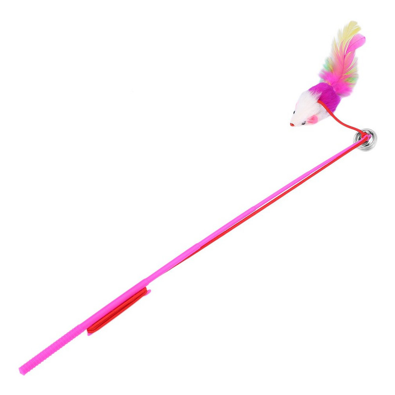 Kitten Feather Wire Wands Worm Teaser Wand Mačka Igračka sa zamjenskim paketom Igračke od mačjeg perja Punjenje za dražilice za mačje igračke